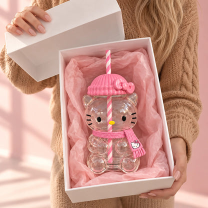 Hello Kitty Glass Cup 20oz gift moment