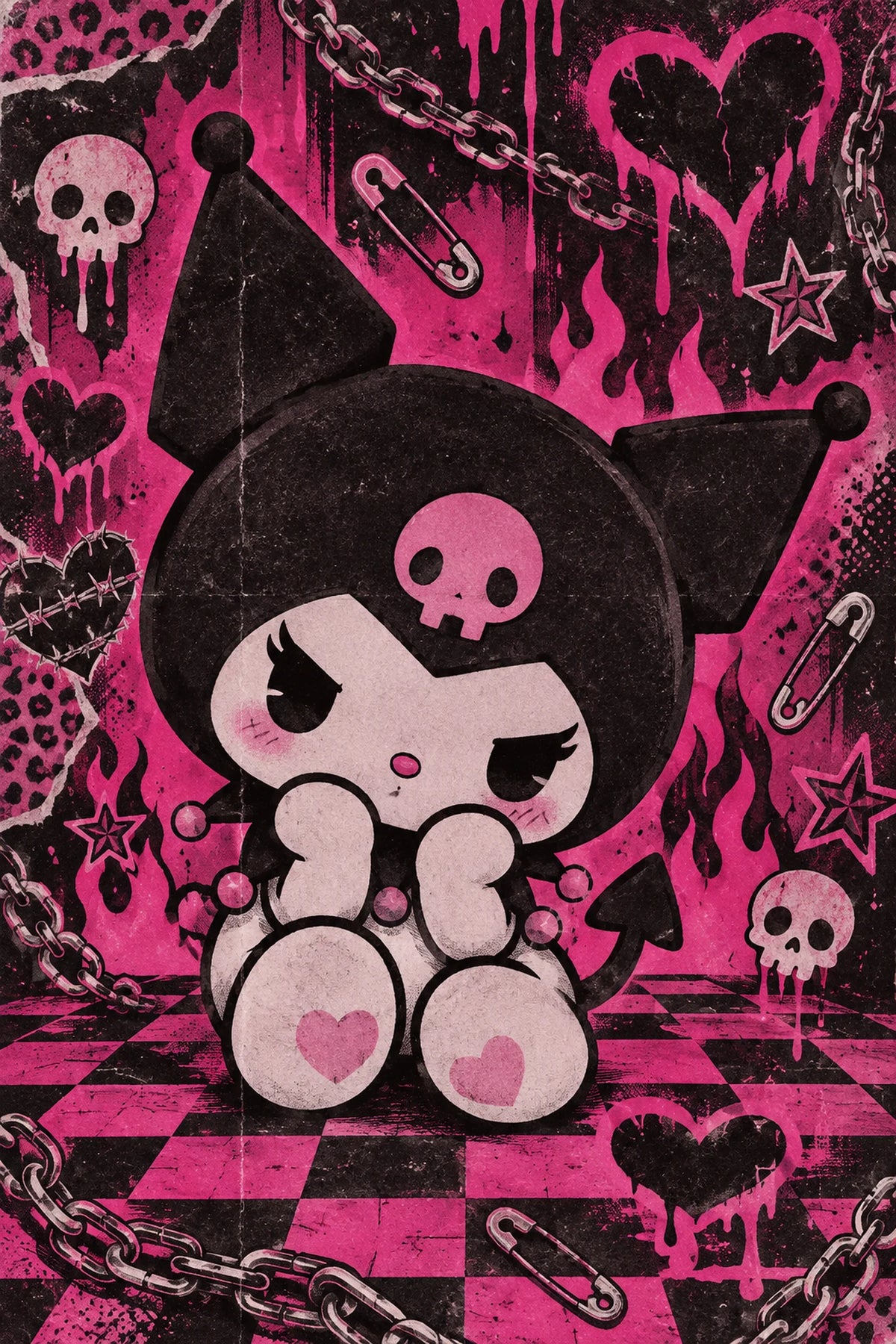 Sanrio Wall Poster — Kuromi Alt Girl
