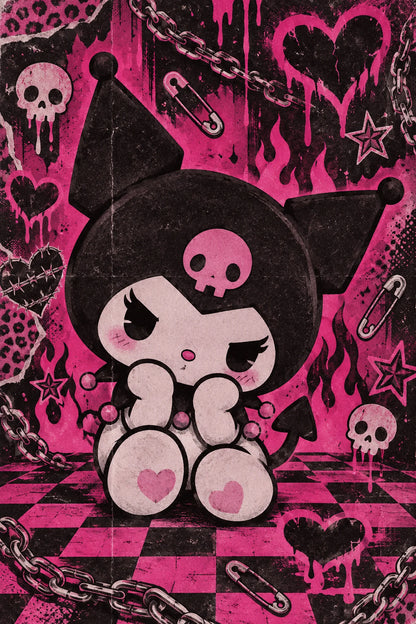 Sanrio Wall Poster — Kuromi Alt Girl