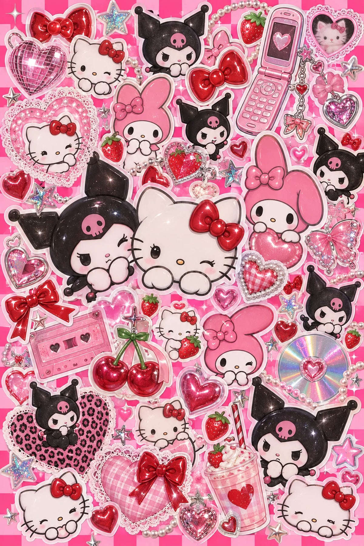 Sanrio Wall Poster — Y2K Sticker