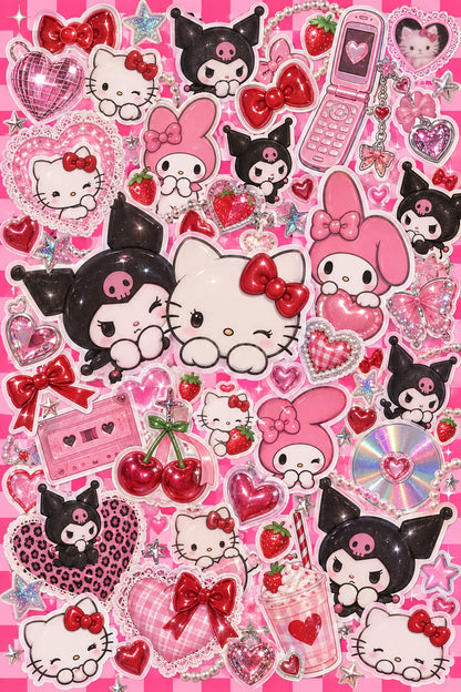 Sanrio Wall Poster — Y2K Sticker